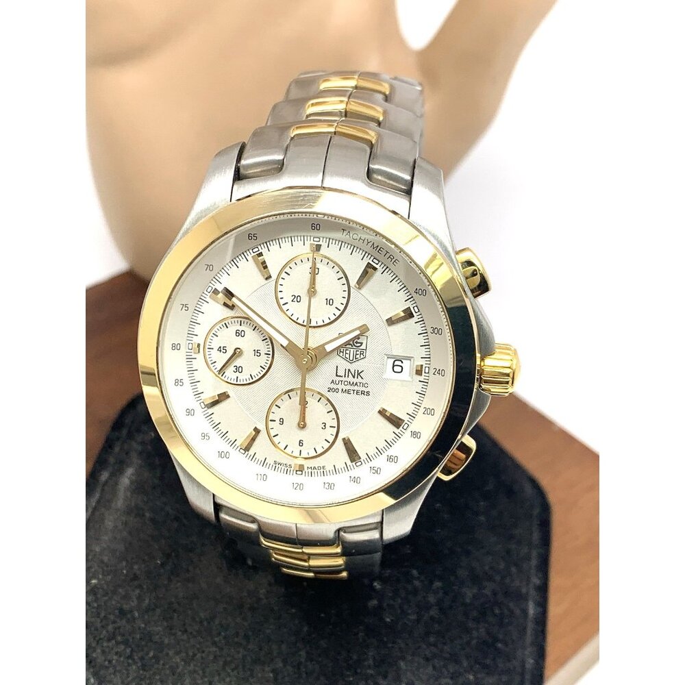 Tag Heuer Men's Watch CJF2150 Swiss Automatic Chronograph 18k Yellow Gold Steel